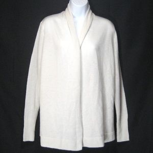 TAHARI ⚜WOMEN'S WHITE CASHMERE FASHION CARDIGAN